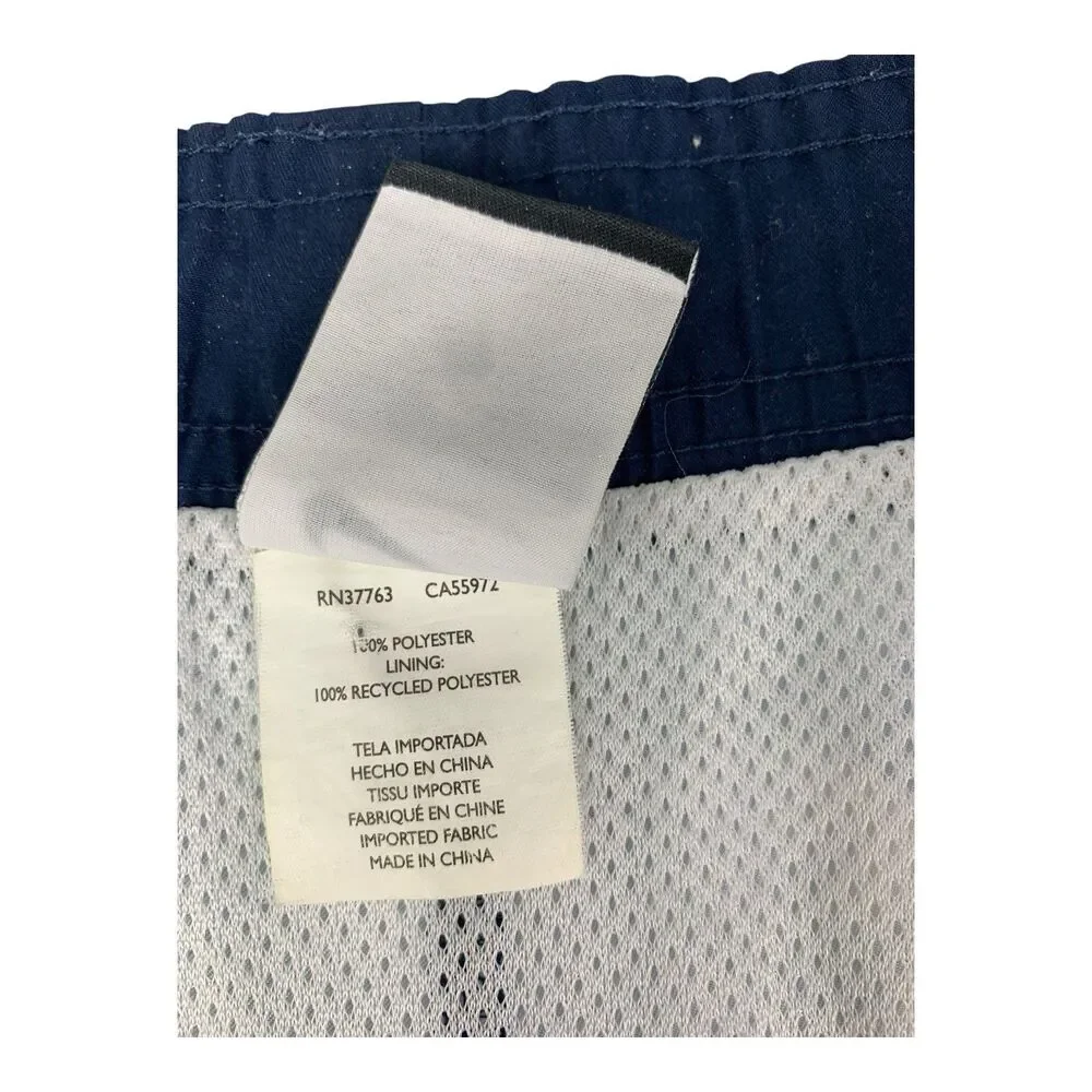 Nike Swim Shorts Men's Size Medium Blue Woven Flow All Over Print Lined Shorts